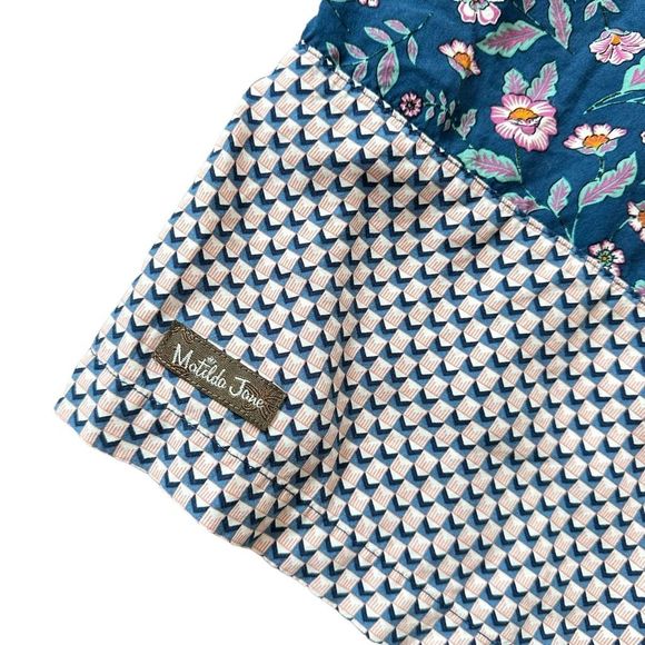 Matilda Jane Size M Blue Floral A Day Off Wide Leg Pants FLAWED - Picture 13 of 13